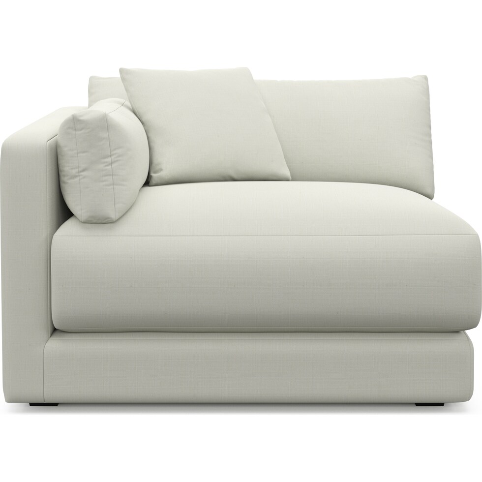 malibu white left arm facing chair   