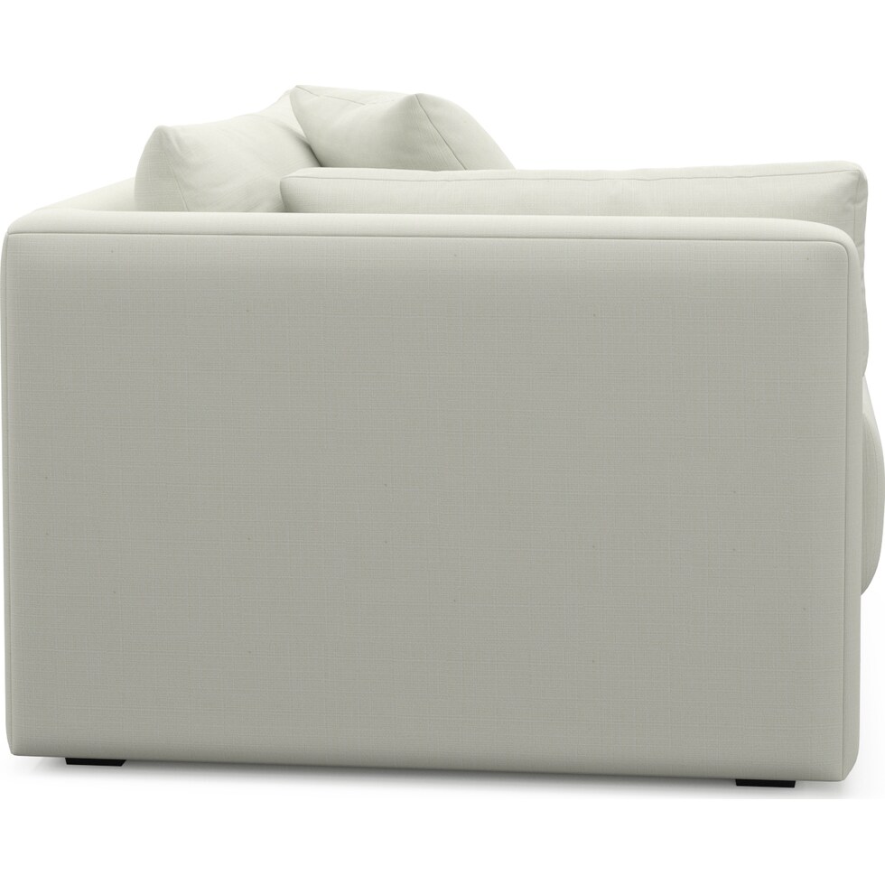 malibu white left arm facing chair   