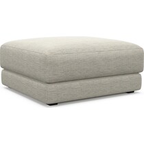 malibu white ottoman   