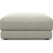 malibu white ottoman   