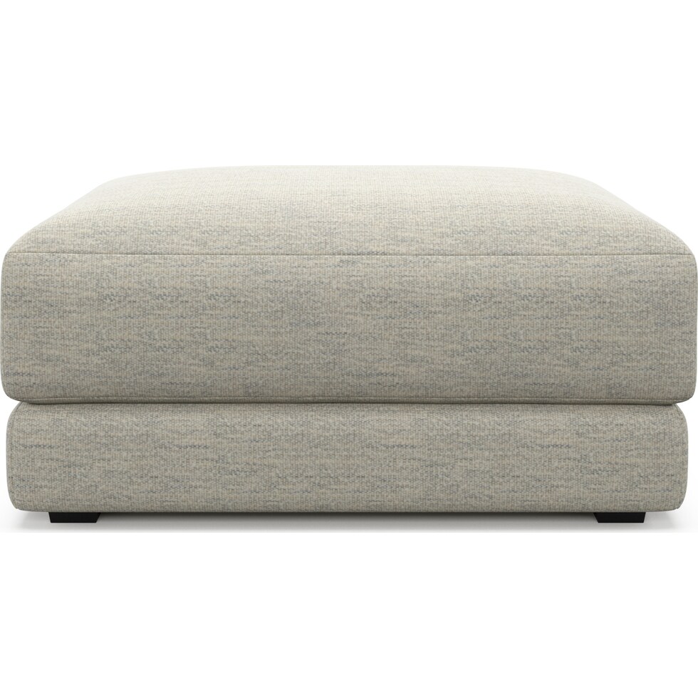 malibu white ottoman   