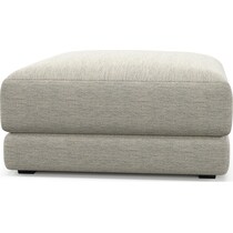 malibu white ottoman   