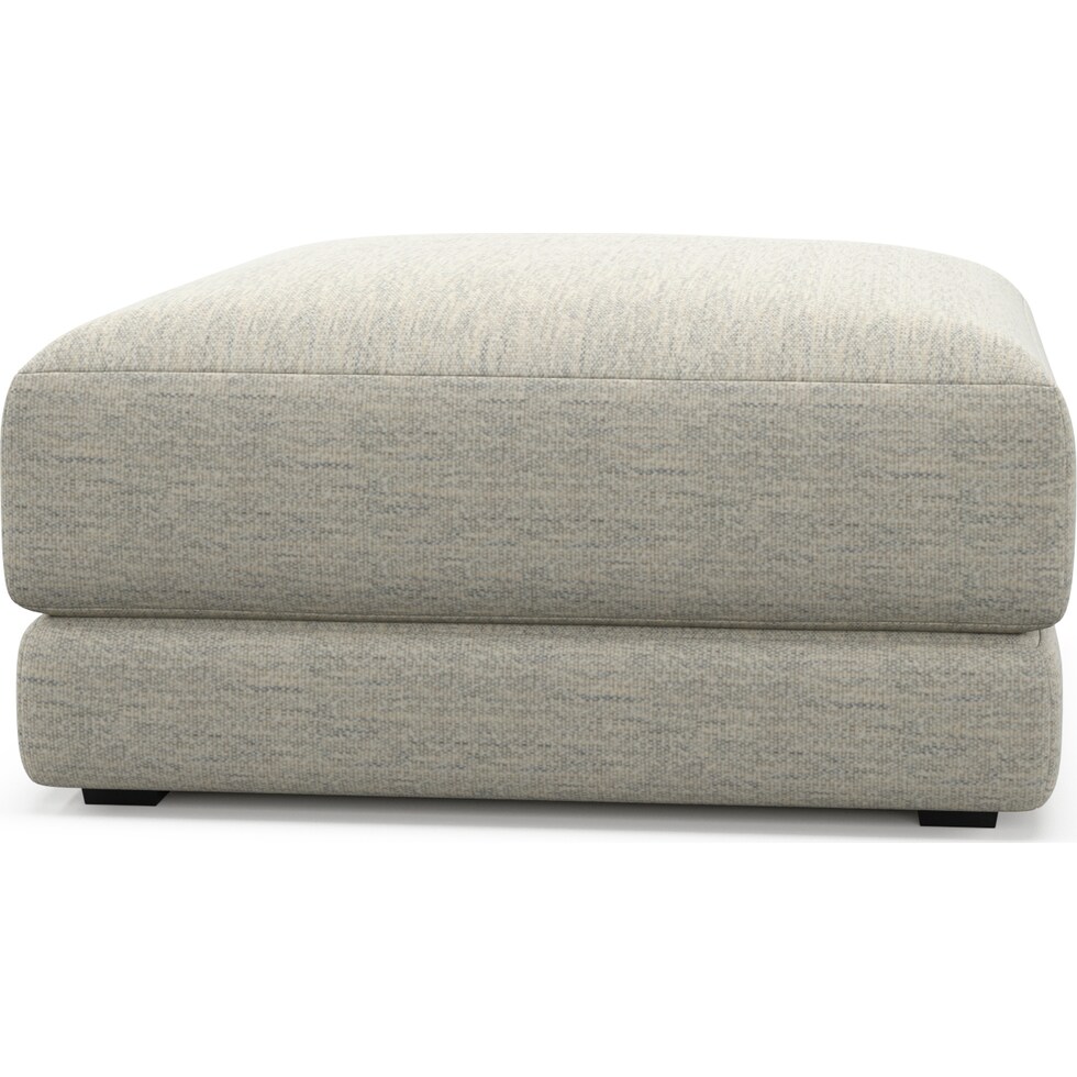 malibu white ottoman   
