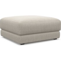 malibu white ottoman   