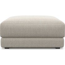 malibu white ottoman   