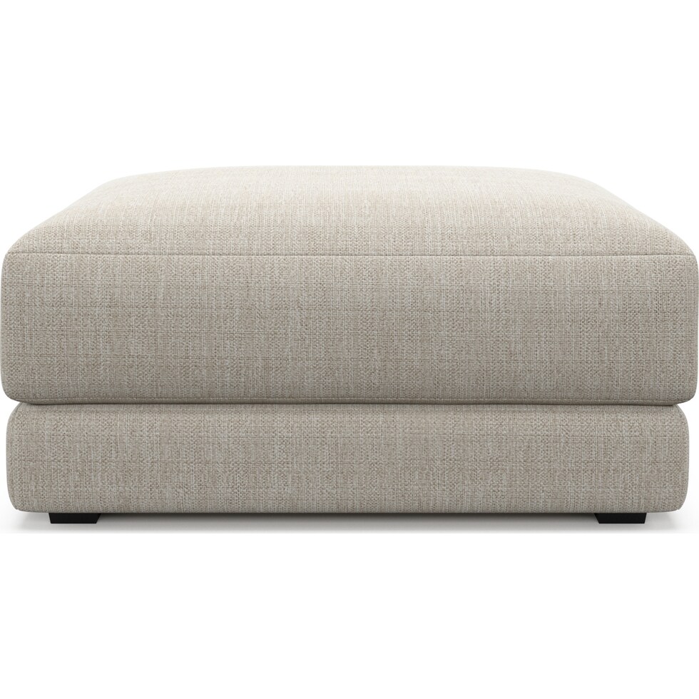 malibu white ottoman   