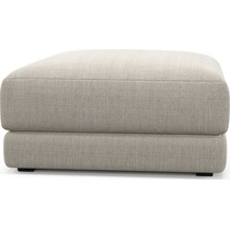 malibu white ottoman   