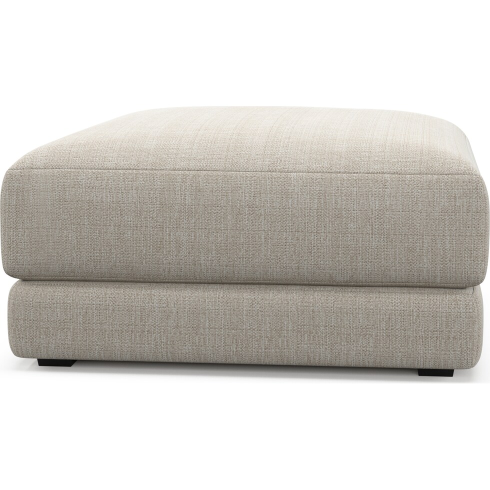 malibu white ottoman   