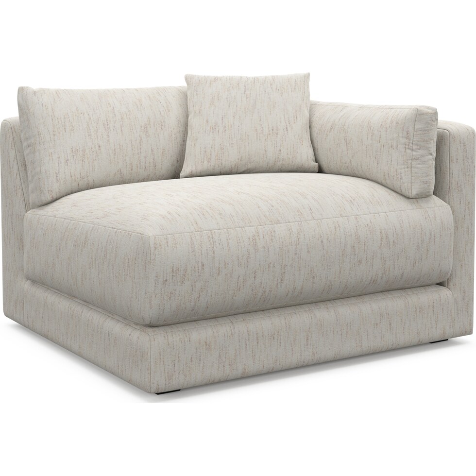 malibu white right arm facing chair   