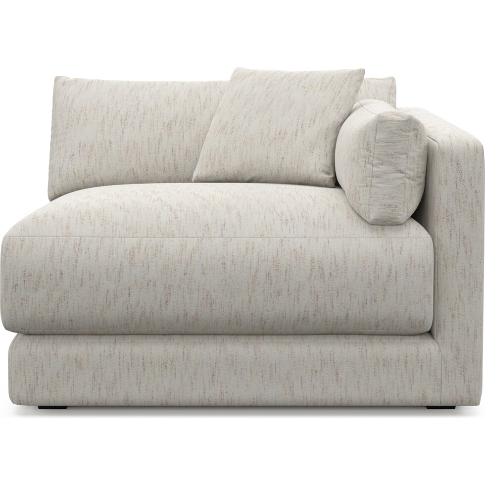 malibu white right arm facing chair   