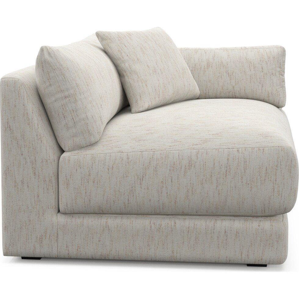 malibu white right arm facing chair   