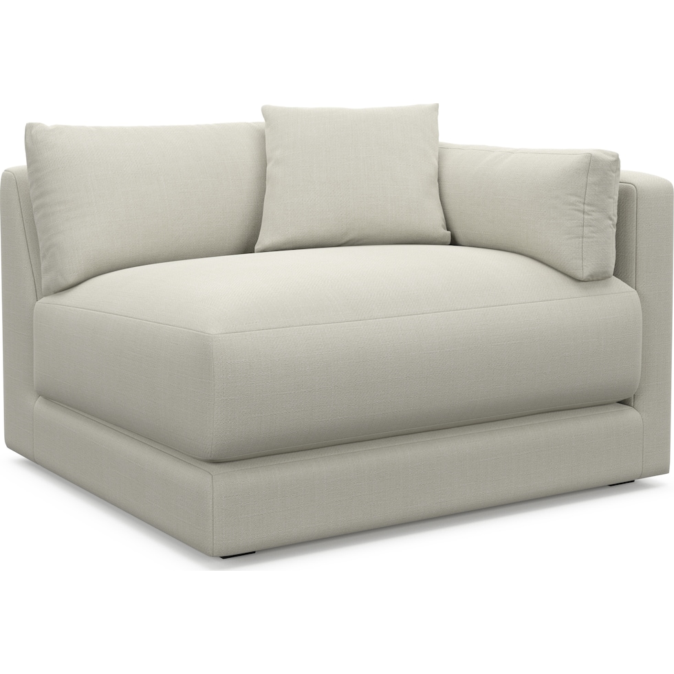 malibu white right arm facing chair   