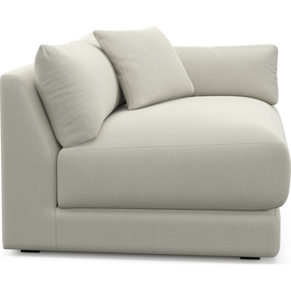 malibu white right arm facing chair   