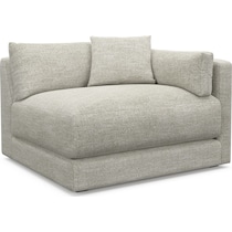 malibu white right arm facing chair   