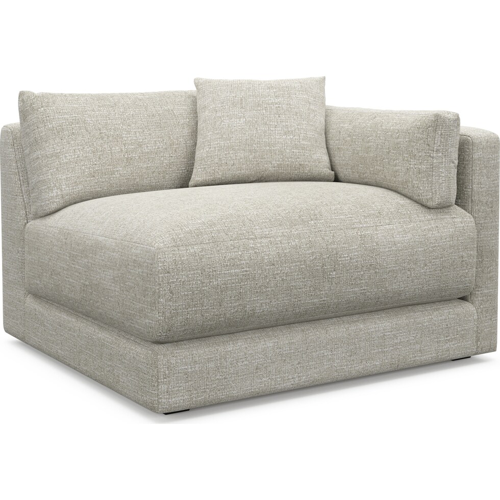 malibu white right arm facing chair   