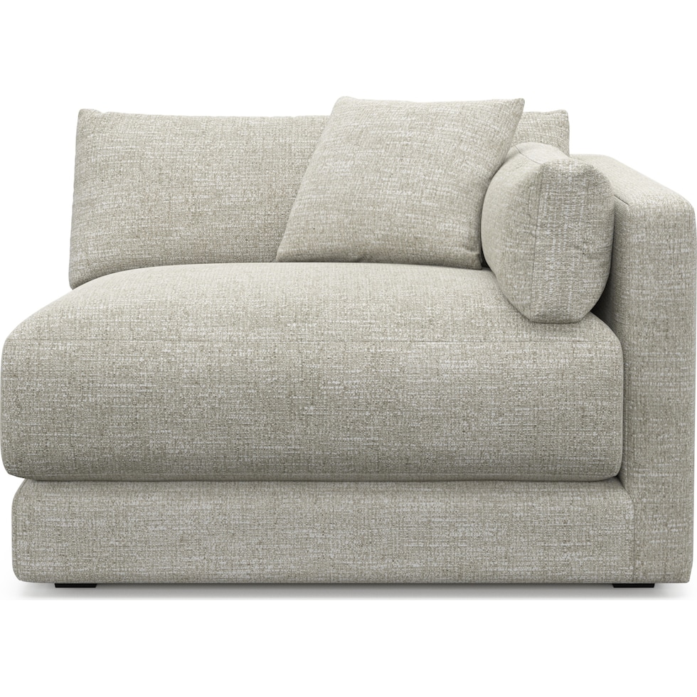 malibu white right arm facing chair   