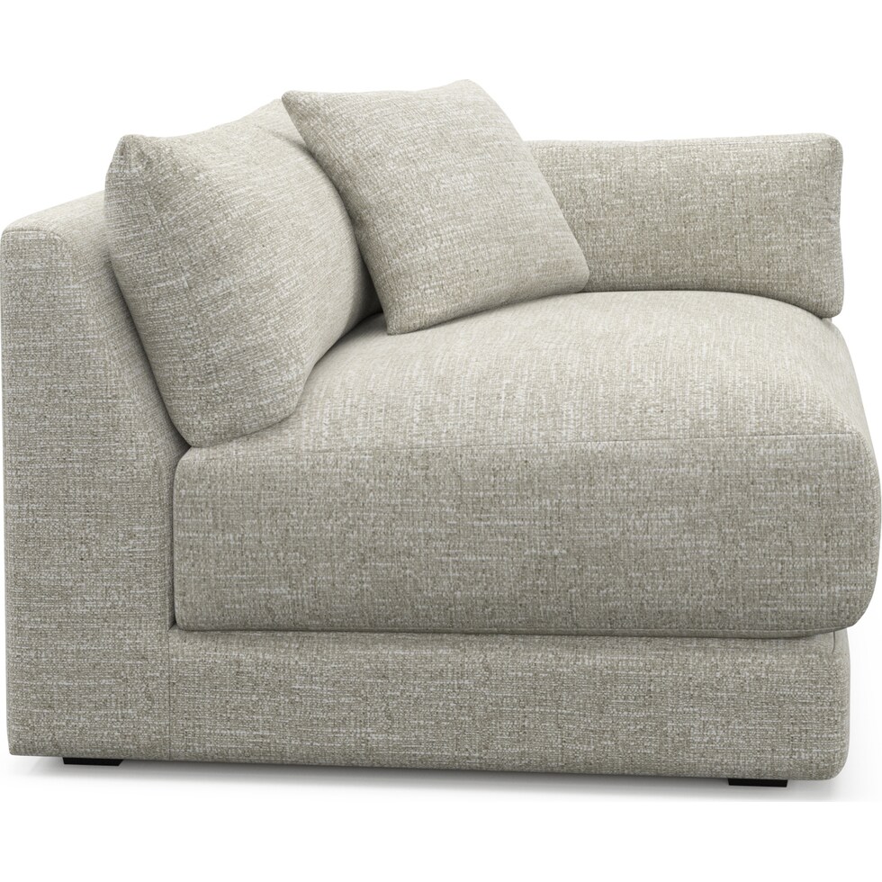 malibu white right arm facing chair   
