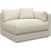 malibu white right arm facing chair   