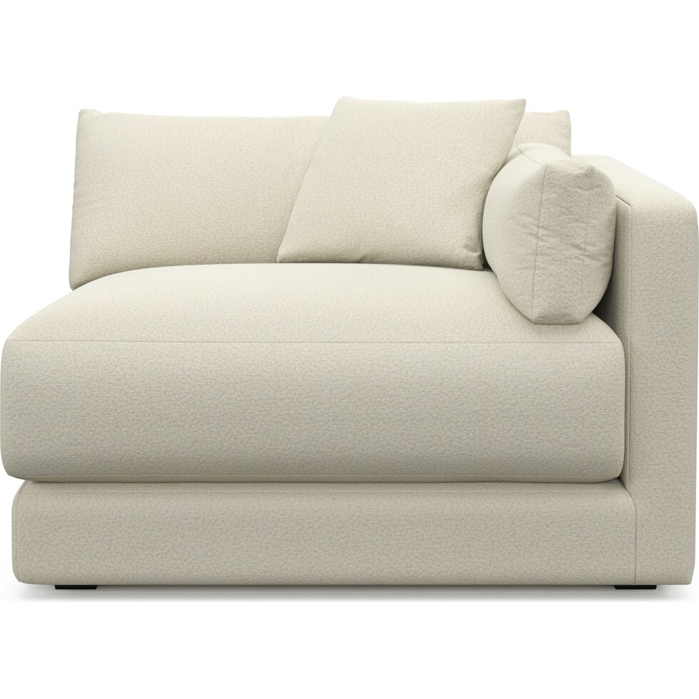 malibu white right arm facing chair   