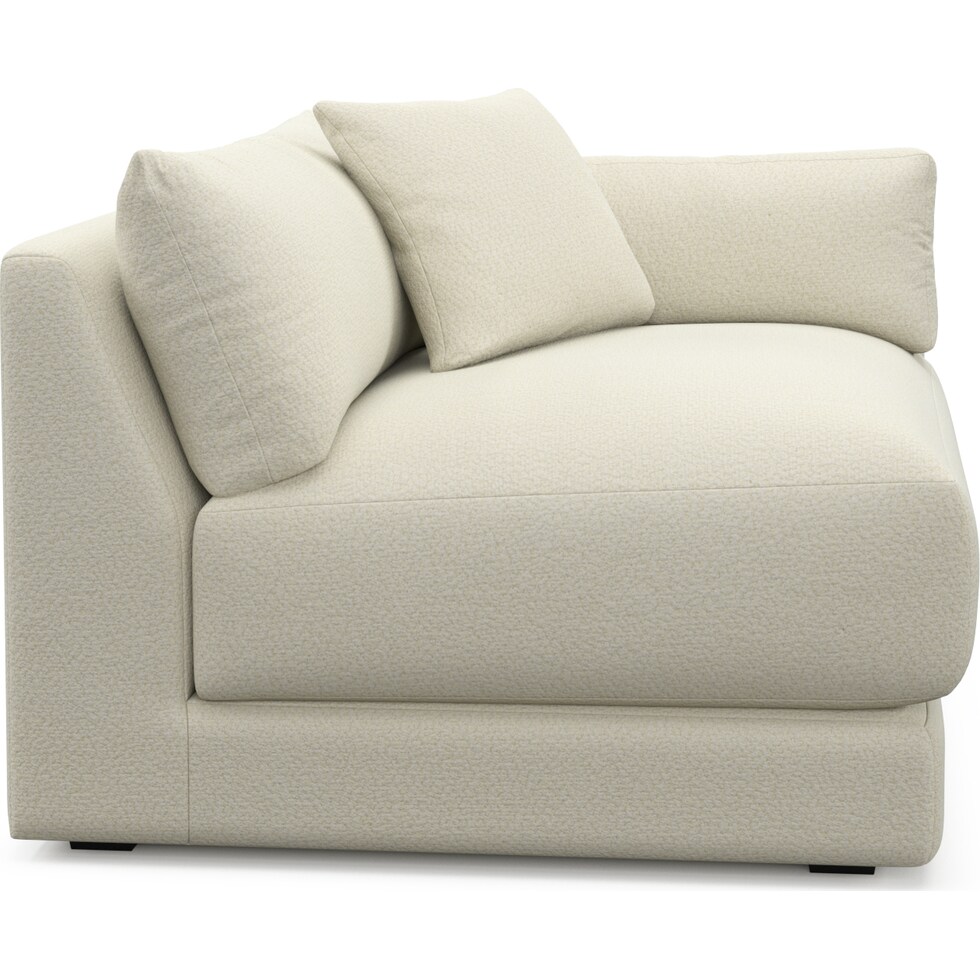 malibu white right arm facing chair   