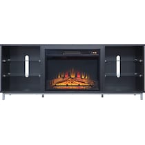 mallorie black fireplace tv stand   