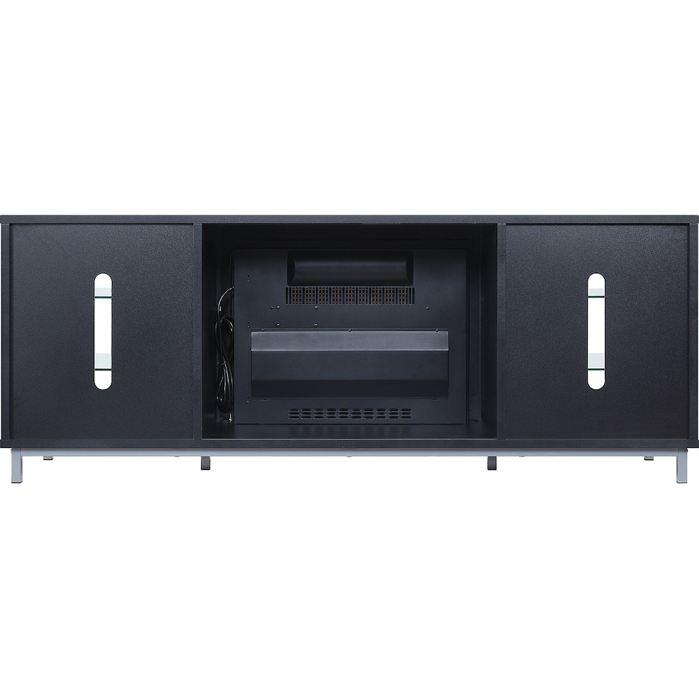 mallorie black fireplace tv stand   