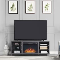 mallorie gray fireplace tv stand   