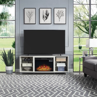 Mallorie TV Stand with Fireplace