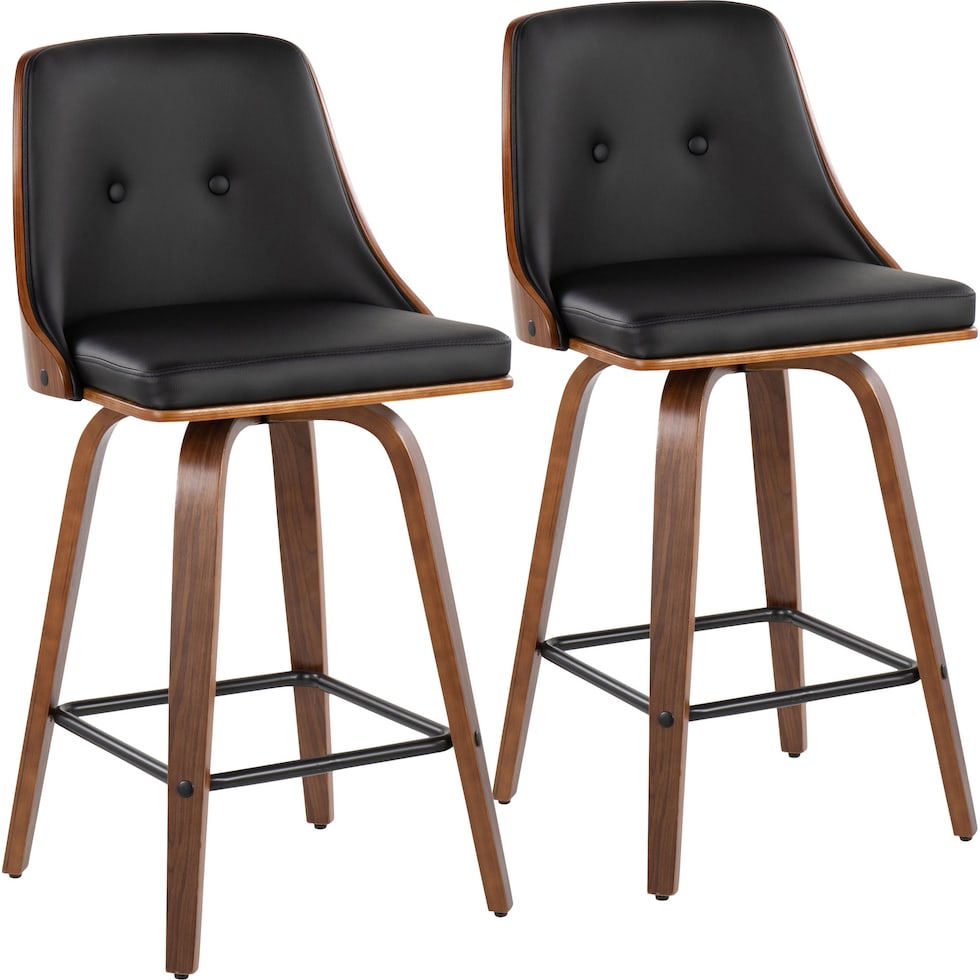mally black counter height stool   