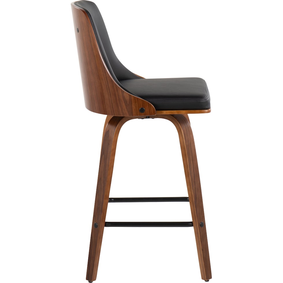 mally black counter height stool   