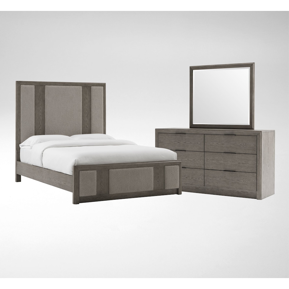 malone gray  pc queen bedroom   