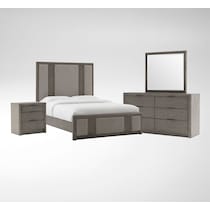 malone gray  pc queen bedroom   
