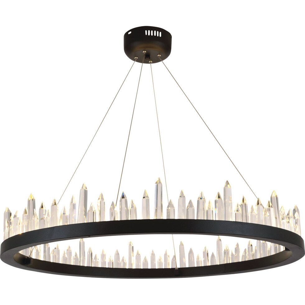 malta black chandelier   