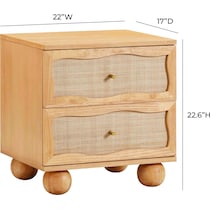 malta light brown nightstand   