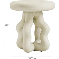 manasquan white side table   