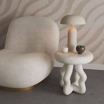 manasquan white side table   