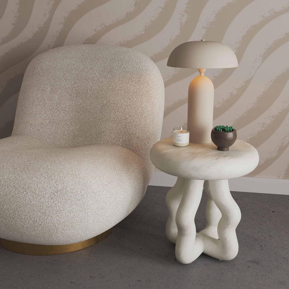 manasquan white side table   