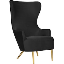 mandy black accent chair   
