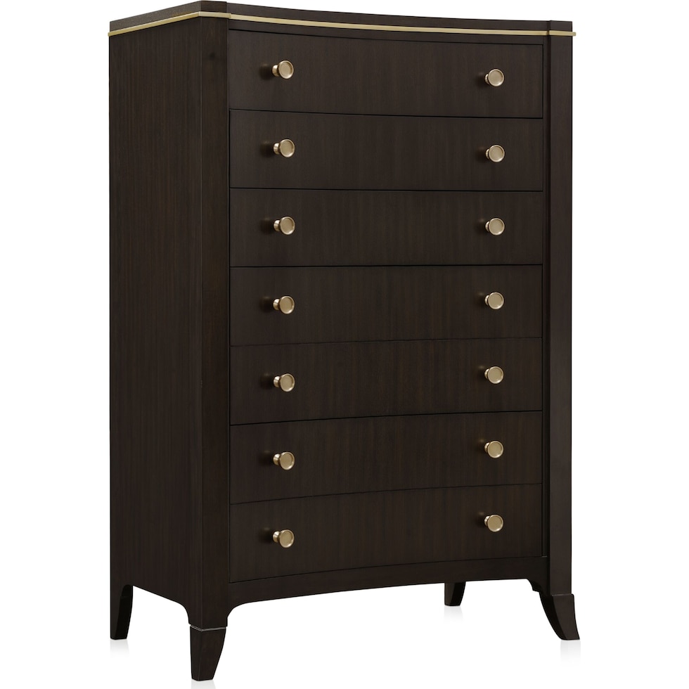 manhattan bedroom dark brown chest   