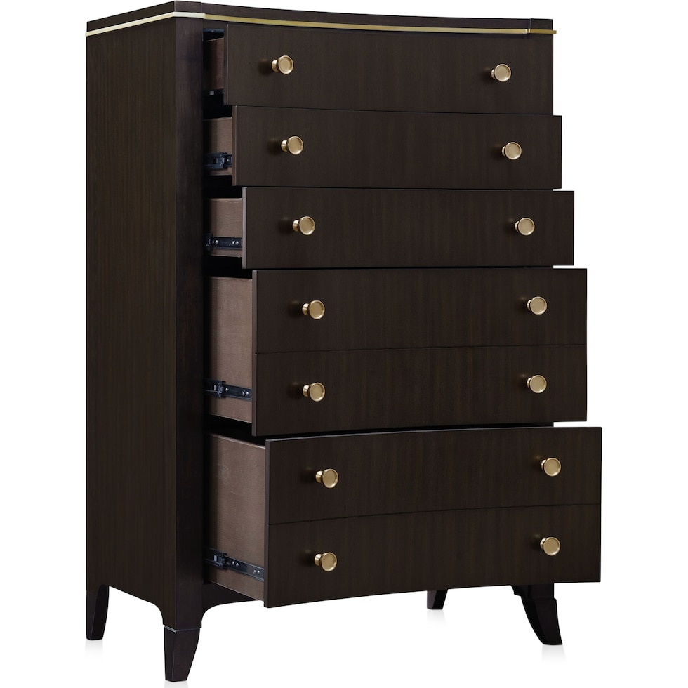 manhattan bedroom dark brown chest   