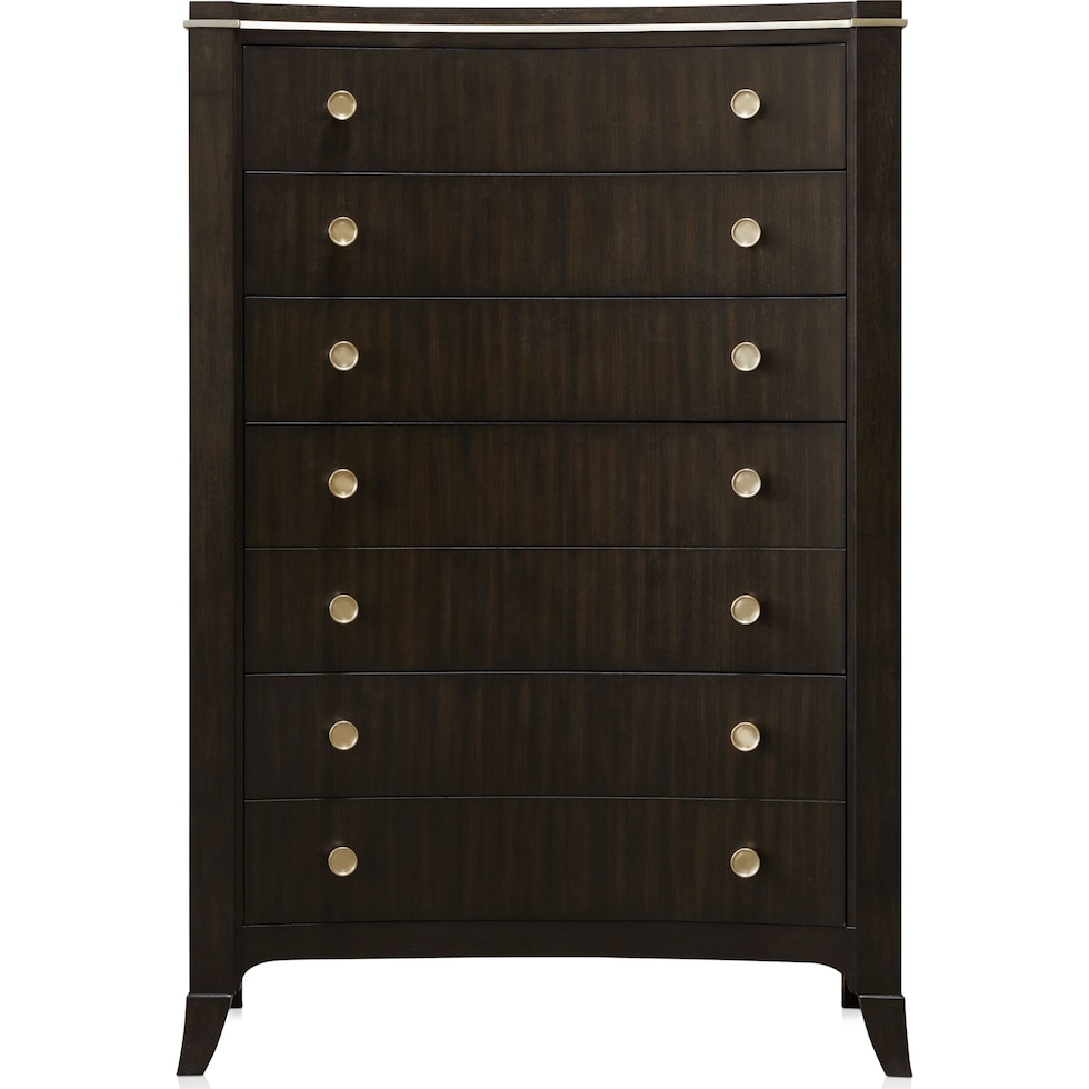 manhattan bedroom dark brown chest   