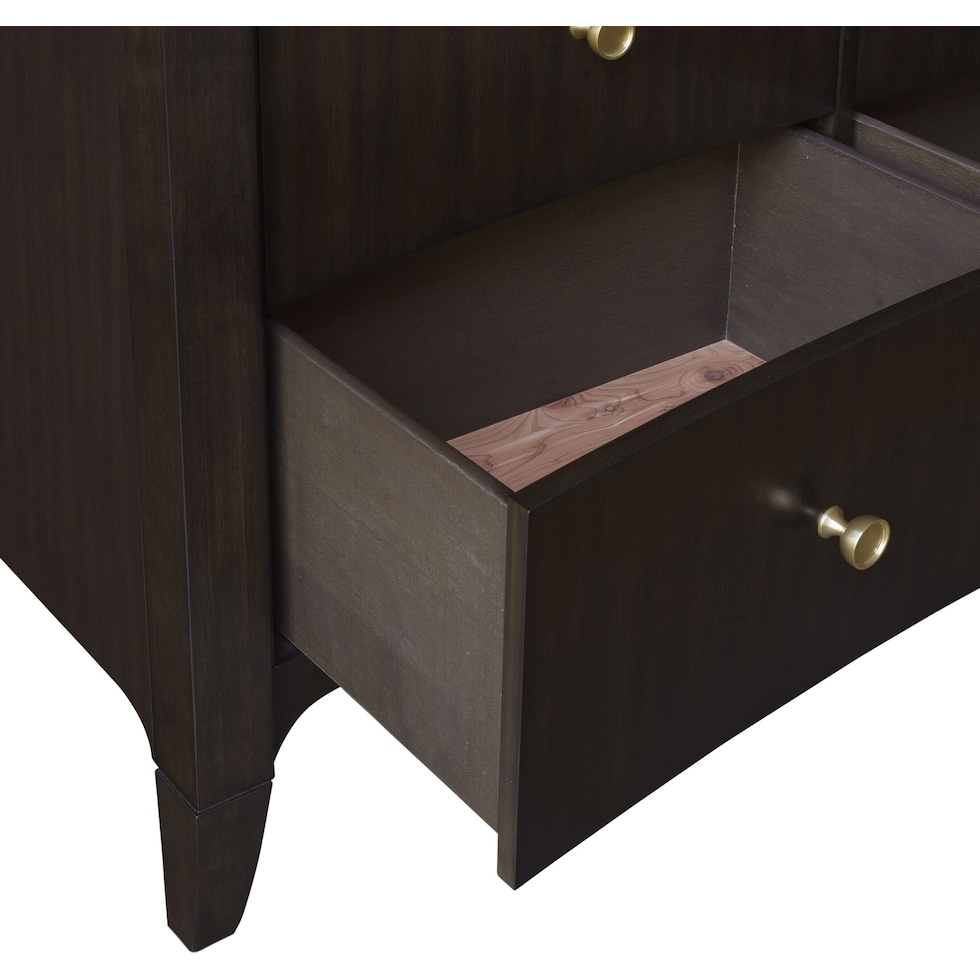 manhattan bedroom dark brown chest   