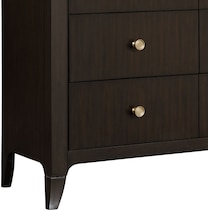 manhattan bedroom dark brown dresser and mirror   