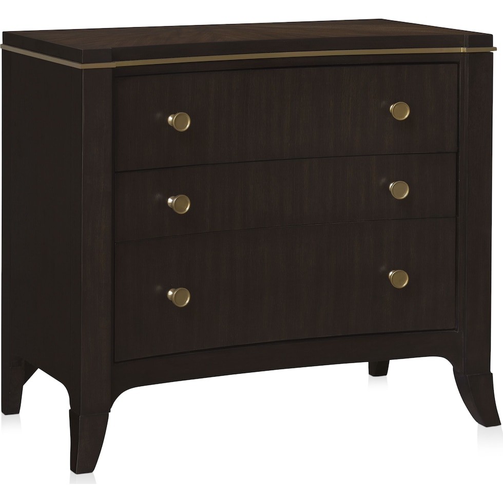 manhattan bedroom dark brown nightstand   