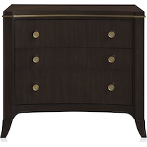 manhattan bedroom dark brown nightstand   