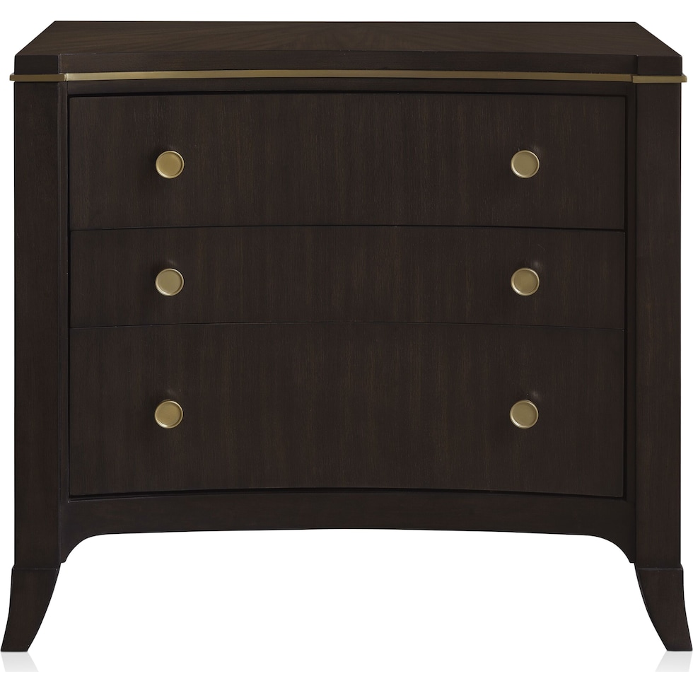 manhattan bedroom dark brown nightstand   