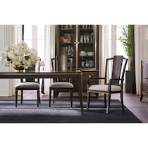 manhattan dining dark brown dining chair   