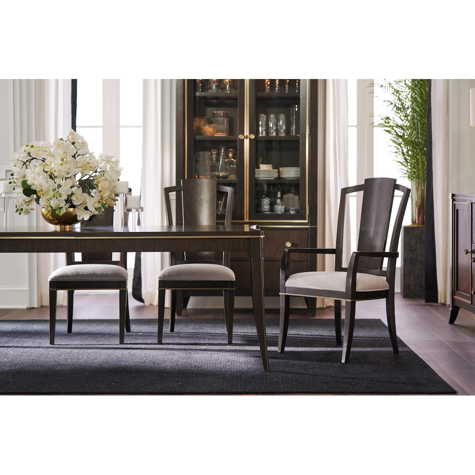 manhattan dining dark brown dining chair   