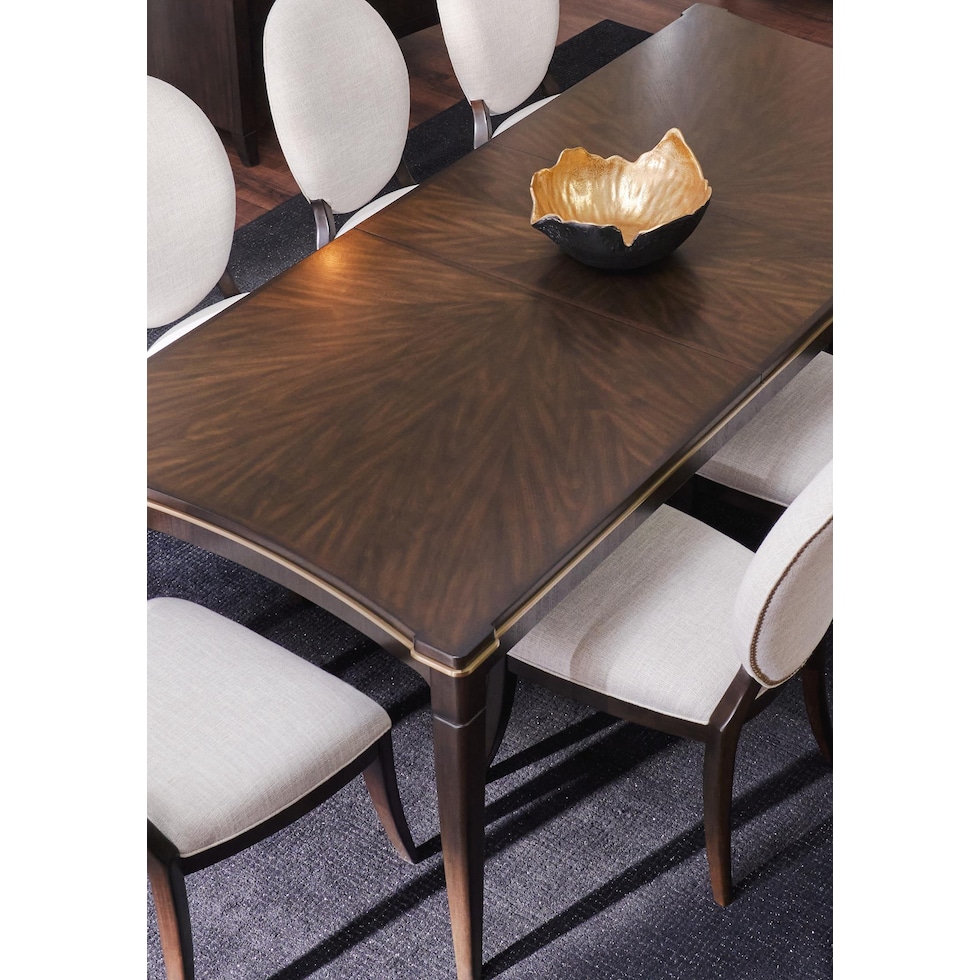 manhattan dining dark brown dining table   