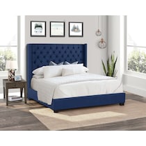 manhattan blue queen bed   